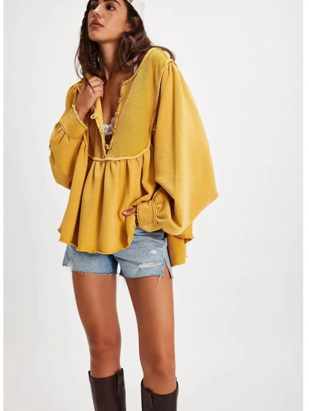 Free People About A Girl Pullover NWT